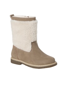 Gefütterte Stiefel mit Teddyfleece-Schaft und Reißverschluss, Mädchen