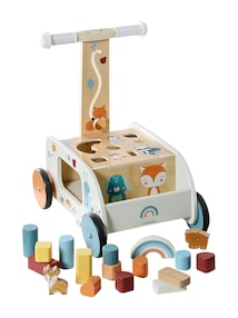 Baby 2-in-1-Lauflernwagen WALDFREUNDE aus Holz FSC®