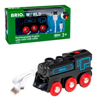 Schwarze Akku-Lok mit Mini-USB
