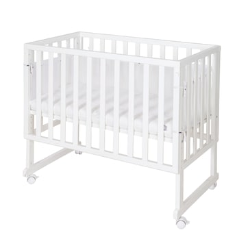 Stuben- & Beistellbett 3in1 mit Barriere Sternenzauber grau
