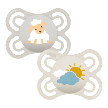 2er-Pack Schnuller Perfect Silikon, 0-6M