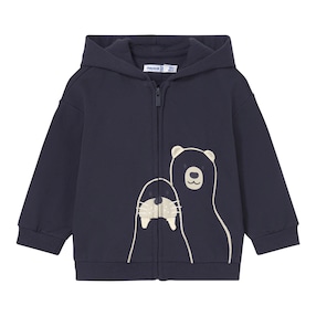 Sweatjacke mit Kapuze Eisbär Walross