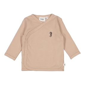 Wickelshirt langarm Seepferdchen Rippqualität