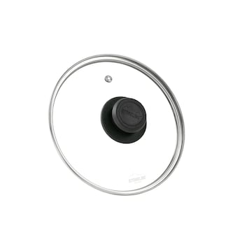 STONELINE Glasdeckel 20 cm | Schwarz