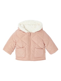 Baby Wende-Steppjacke mit Kapuze