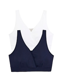 2er-Pack nahtlose Still-BHs, Mikrofaser