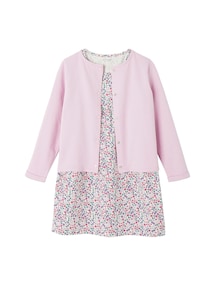 Mädchen-Set: Kleid + Cardigan