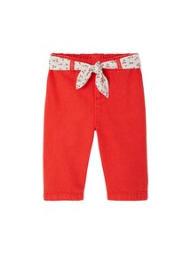 Weite Baby Hose mit Bindegürtel