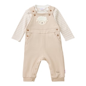 2-tlg. Set Latzhose mit Shirt Schaf
