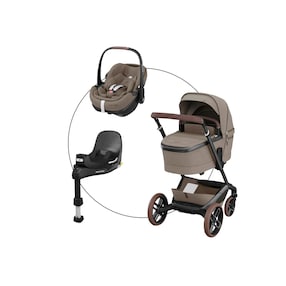 Kombikinderwagen Fame inkl. Babyschale Pebble 360 Pro 2 und Isofix-Basis FamilyFix 360 Pro