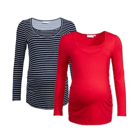 2er-Pack Umstands- und Still-Shirt