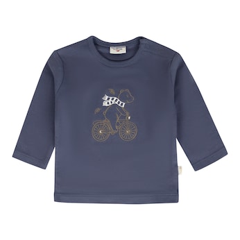 Shirt langarm Bär Fahrrad