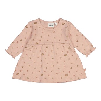 Ajour-Kleid langarm Blumen
