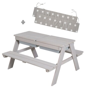 Kindersitzgarnitur Outdoor + mit Spielwannen und Bankkissen Little Stars 