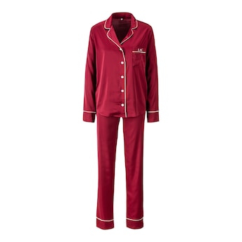 Edel-Pyjama "Damen" personalisiert mit Initialen