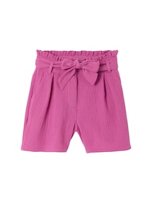 Mädchen Musselin-Shorts mit Gürtel