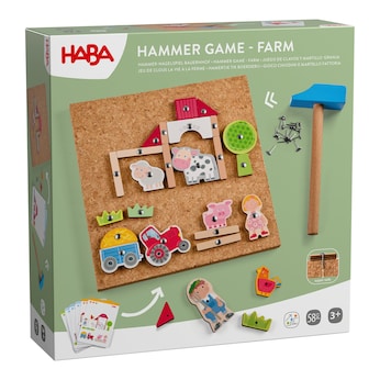 Hammer-Nagelspiel Bauernhof