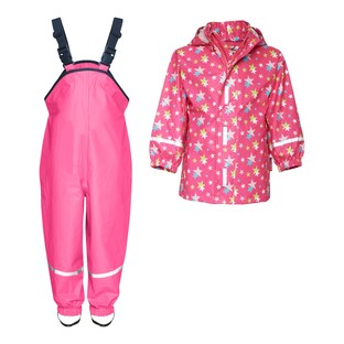 2-tlg. Set Regenjacke und Regenhose Sterne