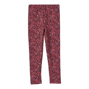 Fleece-Leggings gefüttert Blumen