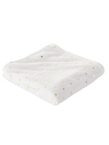 Babydecke mit Goldherzen