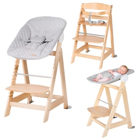 Treppenhochstuhl, Set 2in1 roba Style grau Born Up