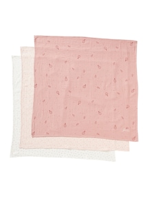 3er-Pack Baby Wickeltücher