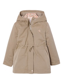 3-in-1 Parka mit Blumenmuster für Mädchen, Übergangsjacke