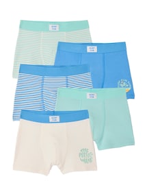 5er-Pack Boxershorts SURF, Jungen, Bio-Baumwolle