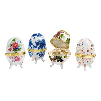 Porzellan-Geschenk-Eier, 4 Stück