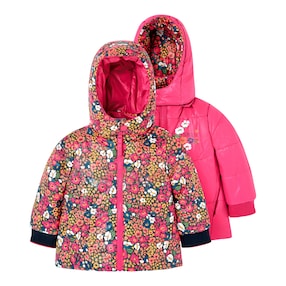 Wende-Winterjacke Blumen