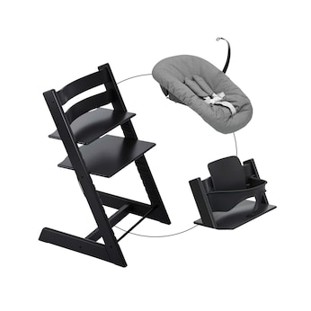 Bundle Treppenhochstuhl inkl. Newbornset Deep Grey & Babyset