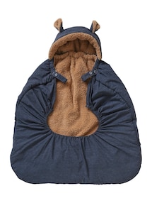 Wintercover für die Babytrage mit Kapuze, Teddyfleece-Futter