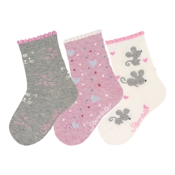 3er-Pack Socken Maus