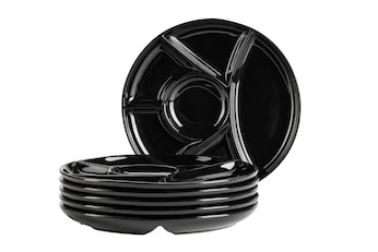 Fondueteller Set, Porzellan -