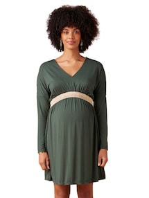 Nachhaltiges Minikleid für Schwangerschaft und Stillzeit FELICINEOR, lange Ärmel