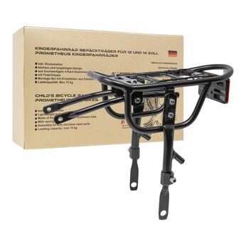 Gepäckträger Vario für Kinderfahrrad Universell 12+14 Zoll