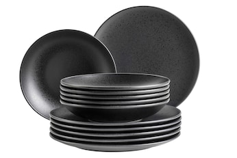 Teller Set, Steinzeug Essential