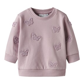 Sweatshirt Schmetterling-Applikationen