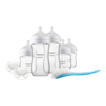 8-tlg. Babyflaschen-Set, Natural Response, Glas, ab Geburt