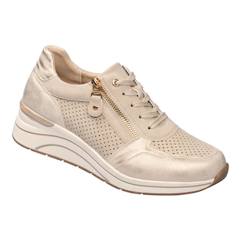 Leder-Keilsneaker „Sandra“