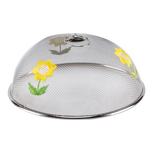 Edelstahl-Abdeckhaube „Sonnenblume“