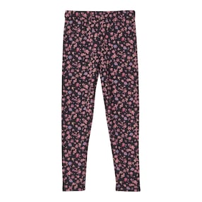 Fleece-Leggings gefüttert Blumen