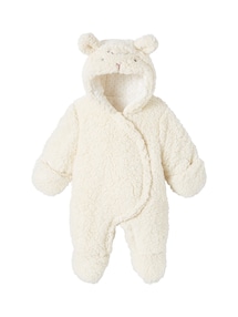 Baby Overall aus Webpelz mit Recycling-Polyester
