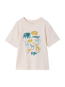 Jungen T-Shirt mit Tiermotiv, Recycling-Baumwolle