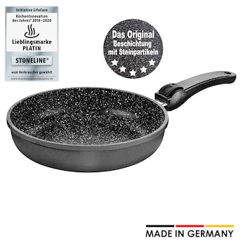 STONELINE Made in Germany STONELINE® Bratpfanne, 20 cm, Kokillenguss, tief, mit abnehmbarem Griff, Made in Germany