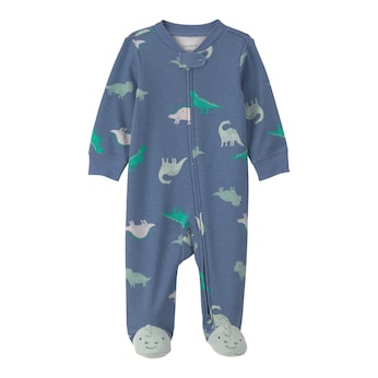 Schlafoverall mit Fuß Dinos