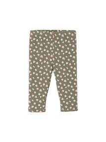Bio-Kollektion: Gemusterte Baby Leggings aus Rippjersey