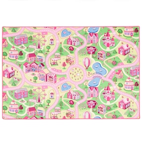 Kinder Spiel Teppich Girls Village