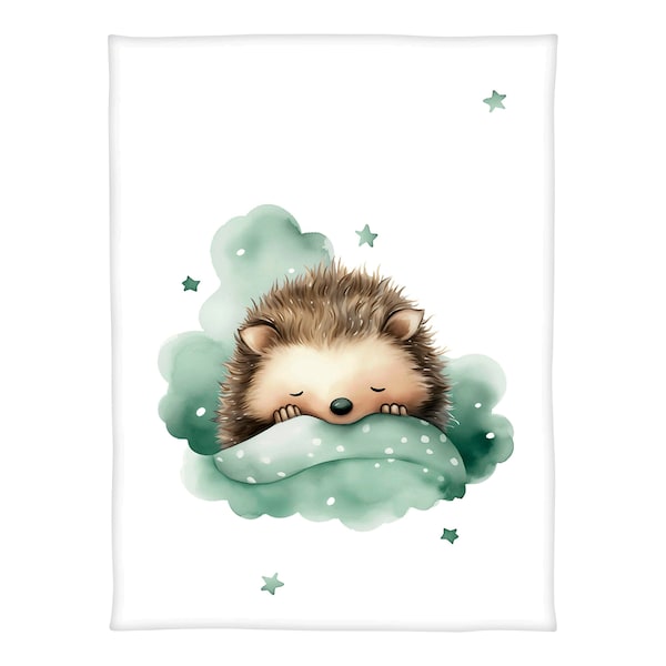 weiß / grün / Kleiner Igel