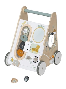 Baby Lauflernwagen „Pandafreunde“ mit Bremse, Holz FSC